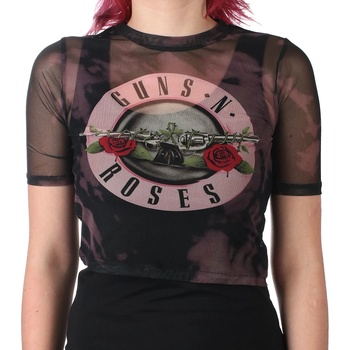 ROCK OFF Дамска тениска (топ) Guns N' Roses - Pink Tint Bullet Logo - ROCK OFF - GNRMCT142LB