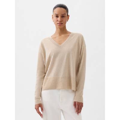 GAP Ленен пуловер с цепки GAP GAP | Bezhov | ЖЕНИ | XXS