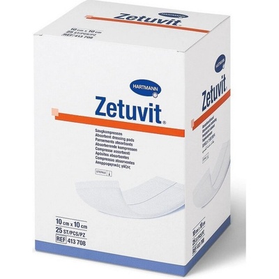 Zetuvit sterilné 10 x 20 cm nepriľnavý 25 ks