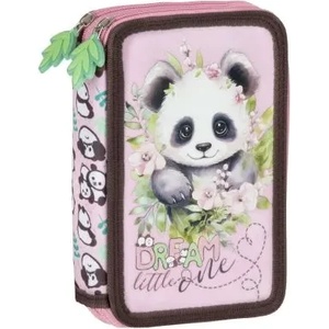  Panda 10 ученически несесер с 2 ципа, ПЪЛЕН