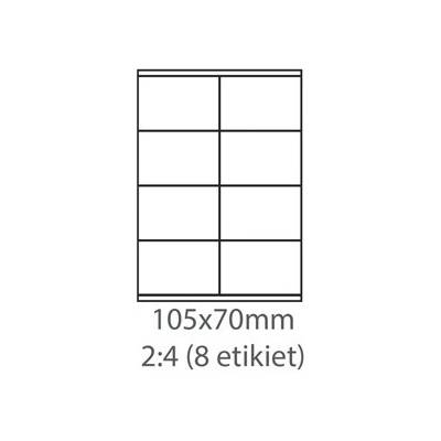 Ecodata biele 8ks/A4 100 listov ECO-10507000
