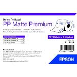 Epson 7113418 PP Matte, за ColorWorks, 102x76mm, 1570 бр. , полипропилен, бели самозалепващи етикети (7113418)