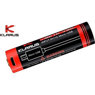 Klarus Micro-USB 18650 3,6Ah GT 3,6V 10A Profi