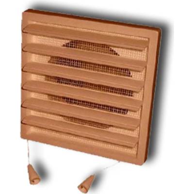 Lenman 140 x 140 mm s golierom, ručnou žalúziou a sieťkou, béžová 14-0503
