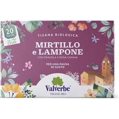 Valverbe Čučoriedka & malina BIO bylinný čaj 20 sáčkov 30 g