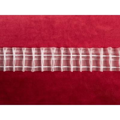 Řasící stuha RS-005 vlnky - šířka 5 cm - řasení 1:2 – Zboží Dáma