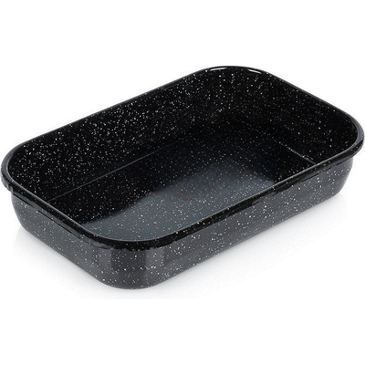 ORION Емайлирана правоъгълна тава за печене orion 6л, черна (1598)