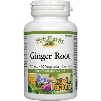 Natural Factors Herbal Factors Ginger Root, 90 капсули, Natural Factors