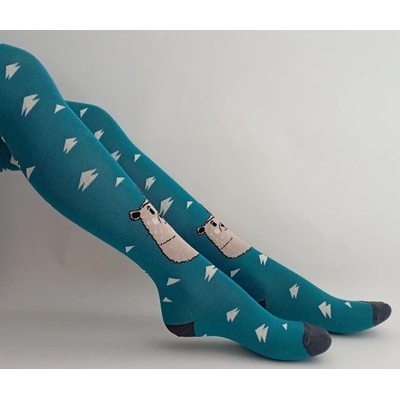 Bavlněné punčocháče QUENTIN Petrolejová – Zboží Mobilmania