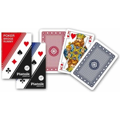 Piatnik Карти за игра Piatnik - покер, бридж, канаста 1199, цвят червени