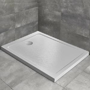 Radaway Правоъгълно душ корито Radaway Doros F Stone 100x70 см, бял акрил (SDRF1070-01-04S)