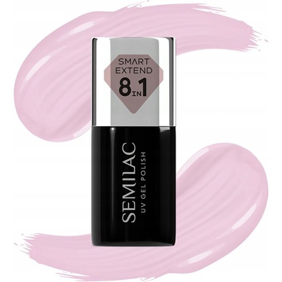 Semilac hybridní lak Smart Extend 8v1 803 Delicate Pink 7 ml bez TPO