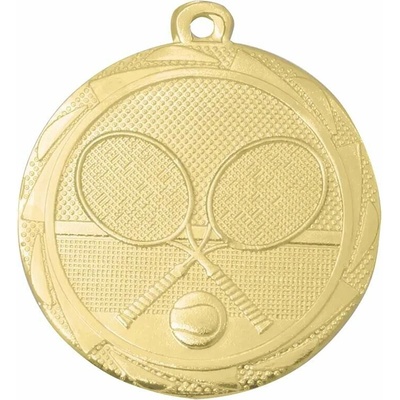 ME113 Medaila kovová zlatá ø 45mm: Tenis