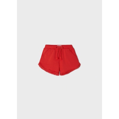 Mayoral Die Spiegelburg Kraťasy s bambulkami basic červené