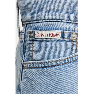 Calvin Klein Jeans къс панталон дамски от деним (LV047F675G)