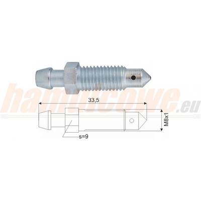 QUICK BRAKE ŠROUB ODVZDUŠNOVACÍ M8X1X33 0090