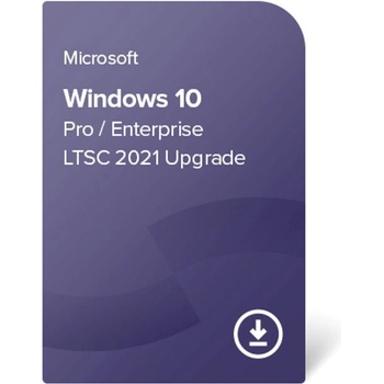 Microsoft Операционна система Microsoft 10 Pro / Enterprise LTSC 2021 Upgrade (+ права за използване на Windows 11 Pro), 32/64-bit, дигитален сертификат (W10-LTSC-2021-W11)