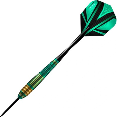 Sada steel šípok Harrows Vivid R Green 22g, brass