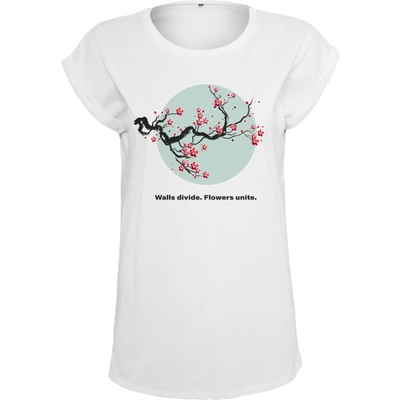 Mister Tee Дамска тениска в бял цвят Mister Tee Flowers UniteUB-MT2030-00220 - Бял, размер XL
