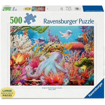 Ravensburger Пъзел Ravensburger от 500 части - Животът на рифа (12001840)