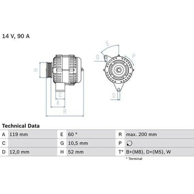 BOSCH Generátor 0986039660