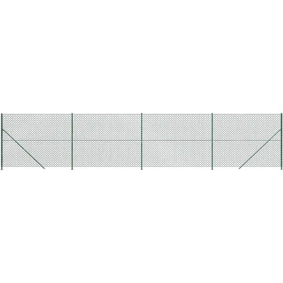 zahrada-XL Drátěné pletivo s přírubami zelené 1,4 x 10 m