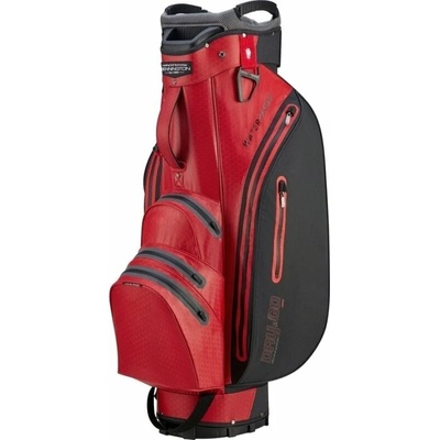 Bennington Grid Orga Cart Bag Red/Grey/Black Чантa за голф