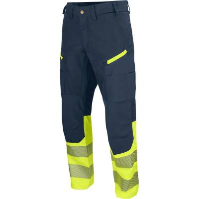 Projob nohavice 6528 Waistpants Stretch do pasu strečové reflexní pánské yellow/navy Žlutá/navy 152