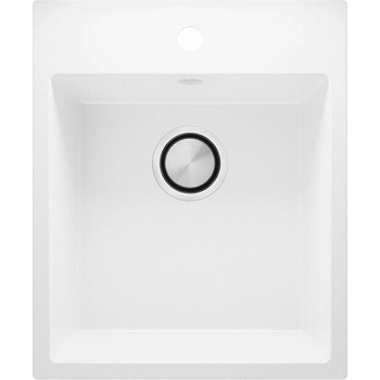 Image 1 of Твоят Стил Бяла кухненска гранитна мивка Рига 45 XL 430 x 500 мм