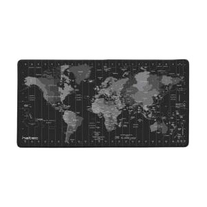 NATEC Gaming Mouse Mat Natec Time Zone Map Maxi Black