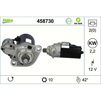Štartér VALEO 458730