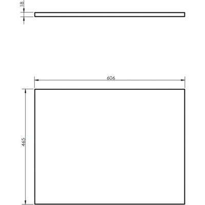 Mexen doska 60 cm biely lesk 91AXX-0604-464-18-00