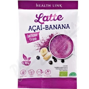 Health Link Latte bez lepku a laktózy Acai a banán latte BIO 30 g