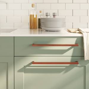 vidaXL Дръжки за шкафове, 20 бр, бронз, 320 мм, неръждаема стомана (3203665)