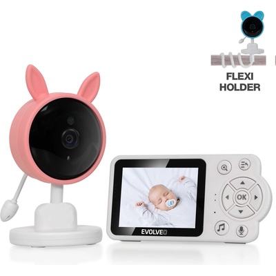Evolveo Baby Monitor N3 videochůvička Růžová