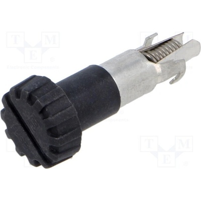 SCHURTER 0031.1741 Zásuvka; THT; 5x20mm,6,3x32mm; -40÷85°C; 10A; termoplast; UL94V-0