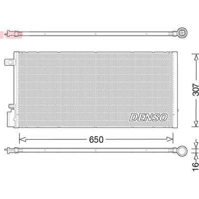 Kondenzátor, klimatizace DENSO DCN15005