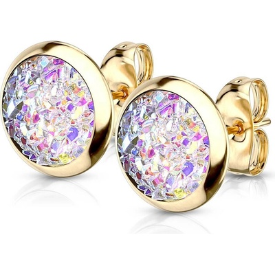 Mabell dámske náušnice z chirurgickej ocele Hillary SK221SE3688-8-GDABC45