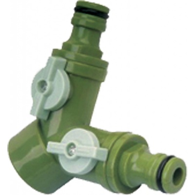 XTline SB6024 Rozdvojka s ventily pro 2 rychlospojky 45134