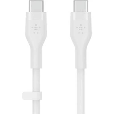 Belkin Boost Charge Flex USB-C to USB-C Cable - кабел за бързо зареждане за устройства с USB-C порт (300 см) (бял)