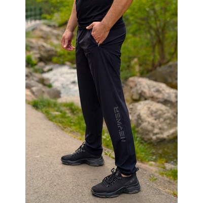 NEYWER pánské funkční elastické sportovní kalhoty černé EPK500