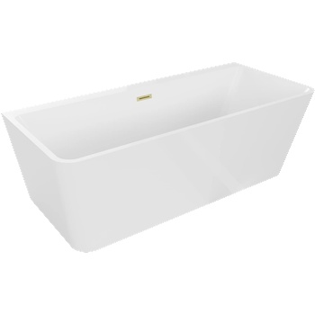 Mexen Volta 170x75 cm white/brushed gold (51131707500-55)