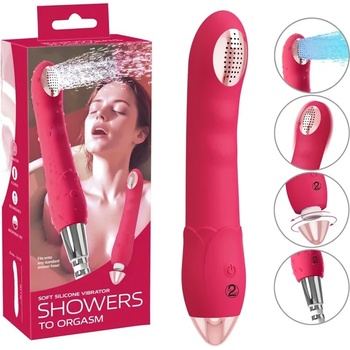 Вибратор-душ слушалка, водна струя и 10 режима, 20, 1см - Showers to Orgasm (54043550000)