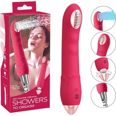 Вибратор-душ слушалка, водна струя и 10 режима, 20, 1см - Showers to Orgasm (54043550000)