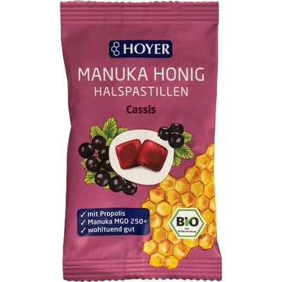 Hoyer Pastilky manuka med a černý rybíz 30 g