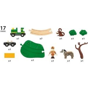 BRIO Сафари дървено влакче (33720)
