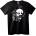NOONEBRAND Тениска Череп и Котка Черна - XS, Black