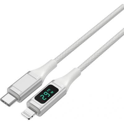 4smarts MFI DigitCord USB-C to Lightning Cable 30W - USB-C кабел към Lightning за Apple устройства (150 см) (бял)