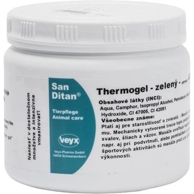 SanDitan Thermogel na kĺby a šľachy pre zvieratá zelený chladivý 1000 ml