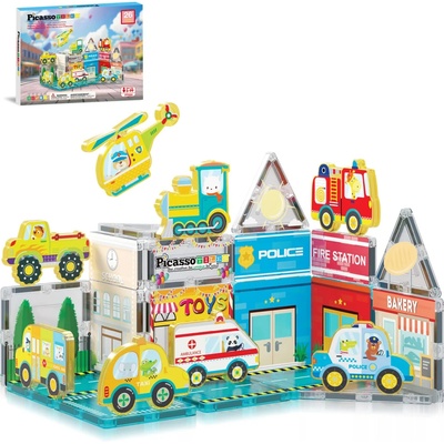 Picasso Tiles Magnetická stavebnice Metro City 26 ks